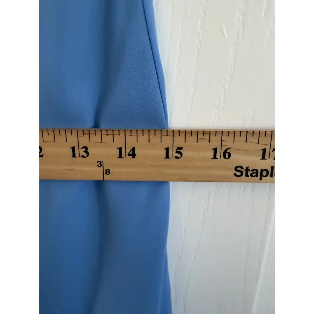 Abercrombie & Fitch Gathered-Sleeve Maxi Dress Light Blue Size S